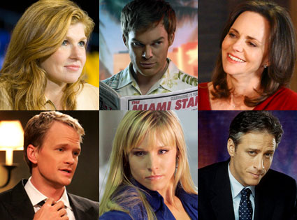 Connie Britton (Friday Night Lights), Michael C. Hall (Dexter), Sally Field (Brothers & Sisters), Neil Patrick Harris (How I Met Your Mother), Kristen Bell (Heroes), Jon Stewart (The Daily Show) Connie Britton (Friday Night Lights), Michael C. Hall (Dexter), Sally Field (Brothers & Sisters), Neil Patrick Harris (How I Met Your Mother), Kristen Bell (Heroes), Jon Stewart (The Daily Show)